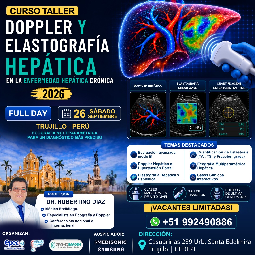 Doppler y Elastografia hepatica en la enfermedad hepatica cronica 2026